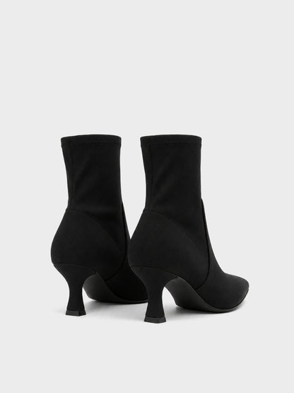 Stivaletto Calzino Tacco Sagomato - ST2606 - nero