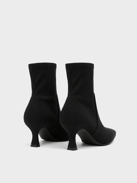 Stivaletto Calzino Tacco Sagomato - ST2606 - nero