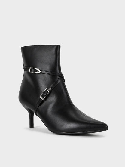 Tronchetto Spillo con Cinturini - ST2607 - nero