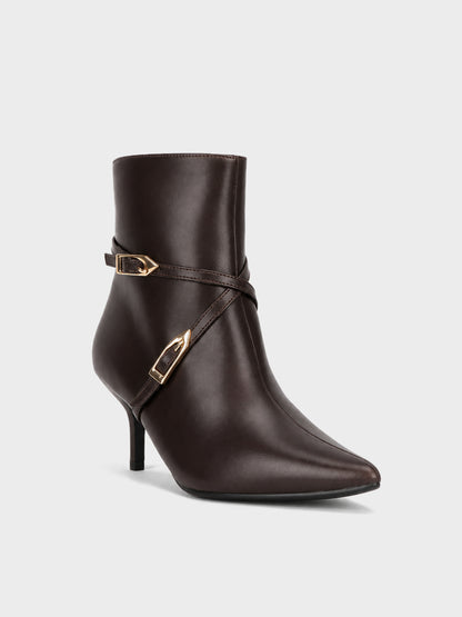 Tronchetto Spillo con Cinturini - ST2607 - marrone