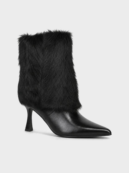 Tronchetto con Pelliccia - ST2608 - nero