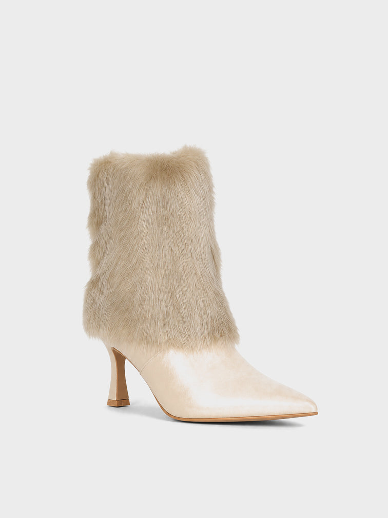 Tronchetto con Pelliccia - ST2608 - beige