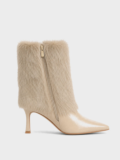 Tronchetto con Pelliccia - ST2608 - beige