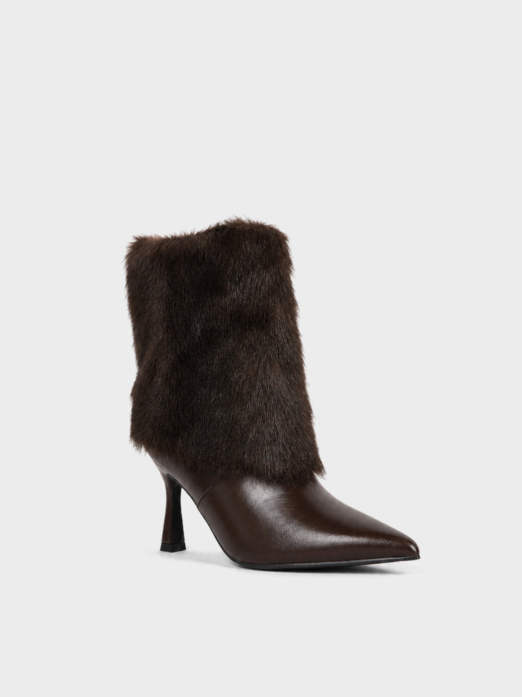 Tronchetto con Pelliccia - ST2608 - marrone