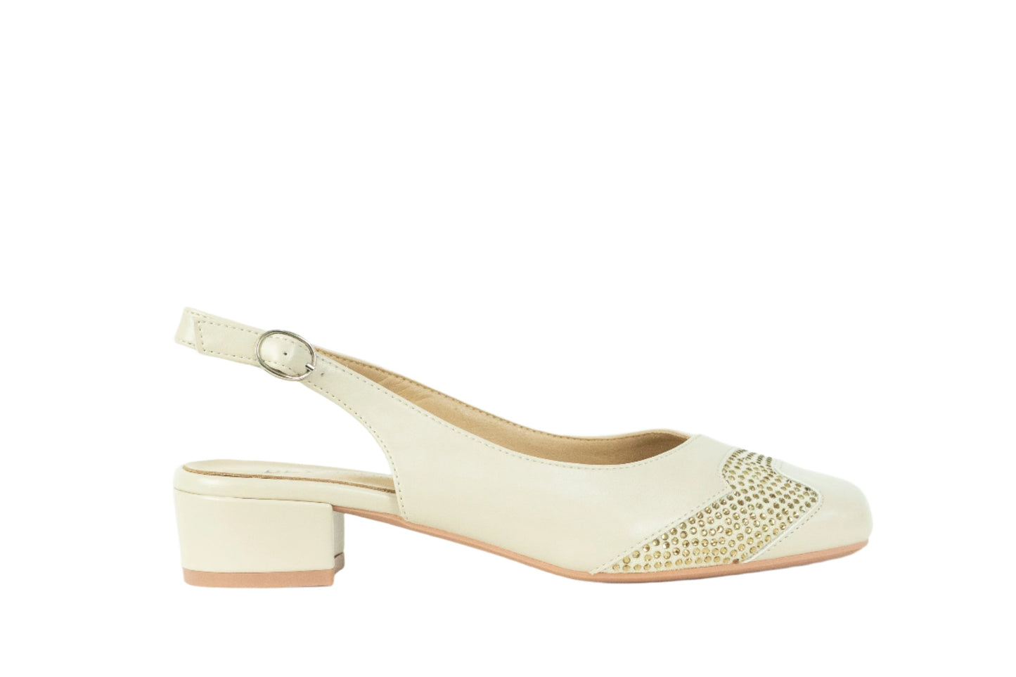 Beige Low Heel Shoes - TA2402