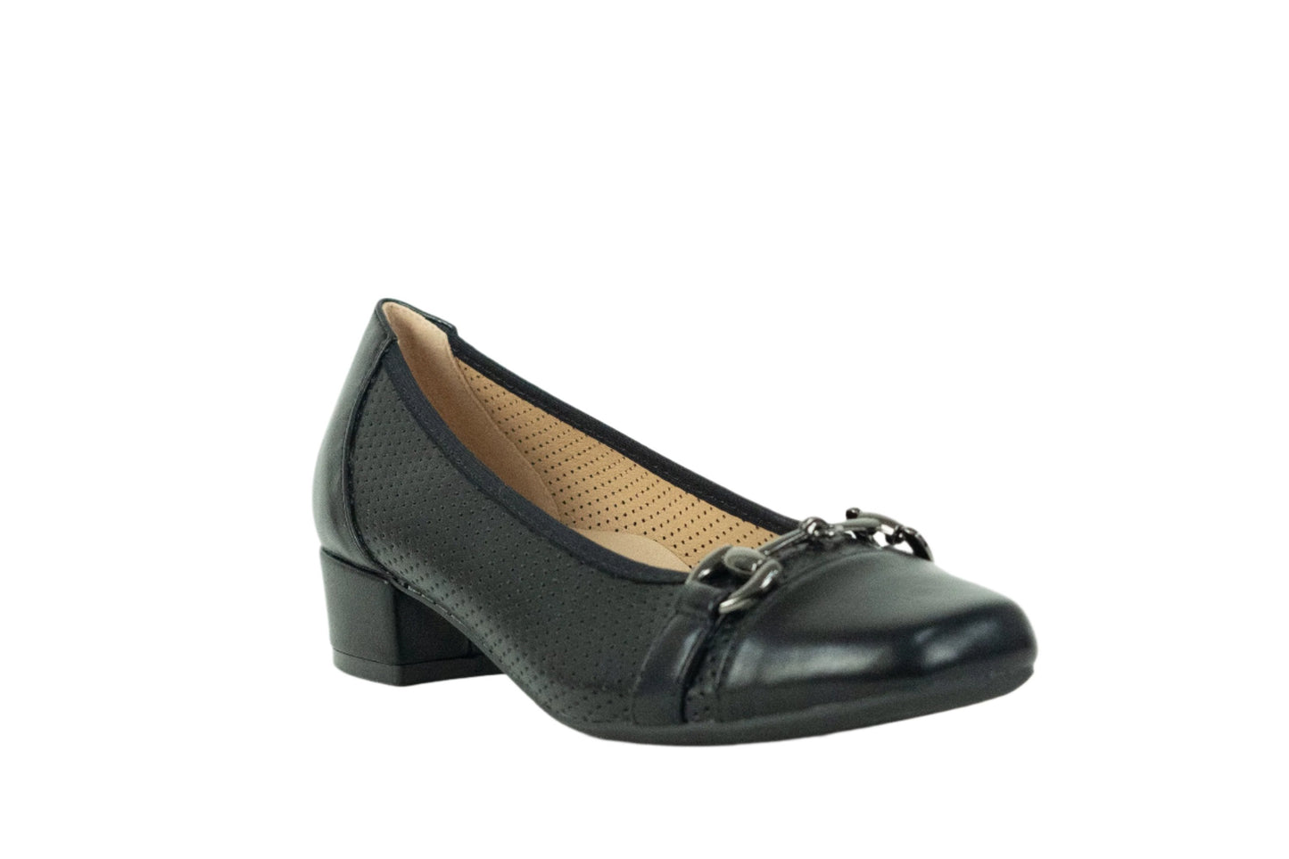 Black Low Heel Shoes - TA2402