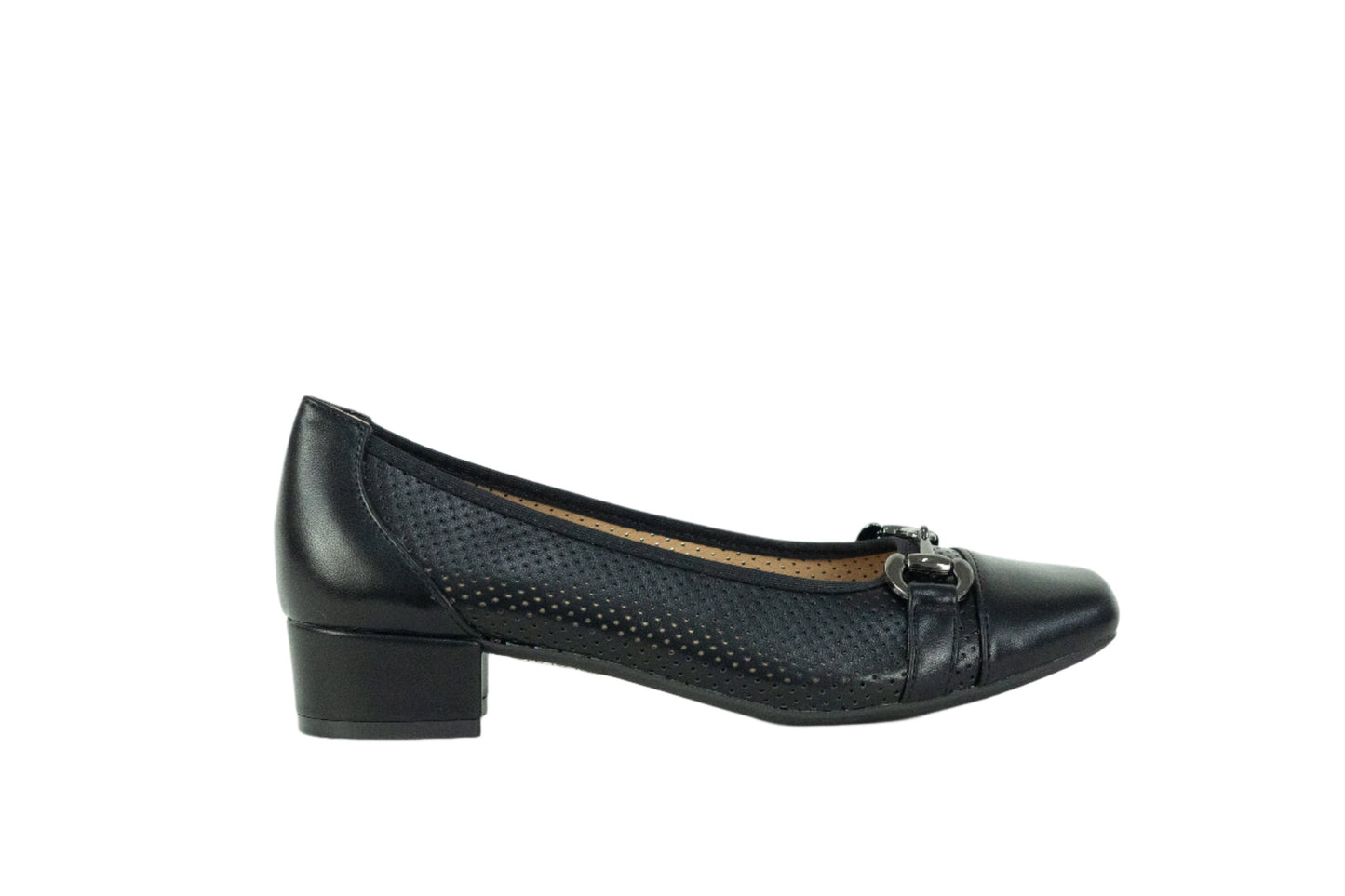 Black Low Heel Shoes - TA2402