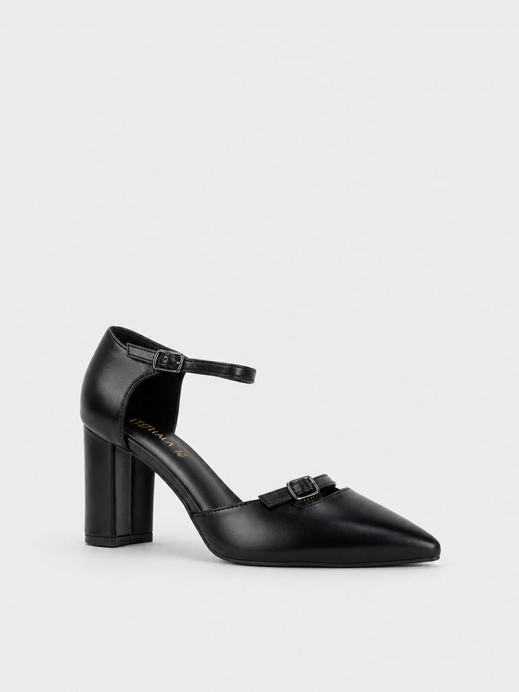 Décolleté Cinturino alla Caviglia - TA2630 - nero PU