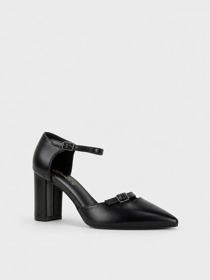 Décolleté Cinturino alla Caviglia - TA2630 - nero PU
