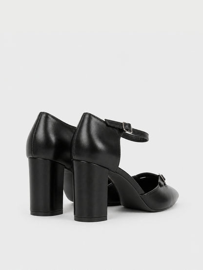 Décolleté Cinturino alla Caviglia - TA2630 - nero PU