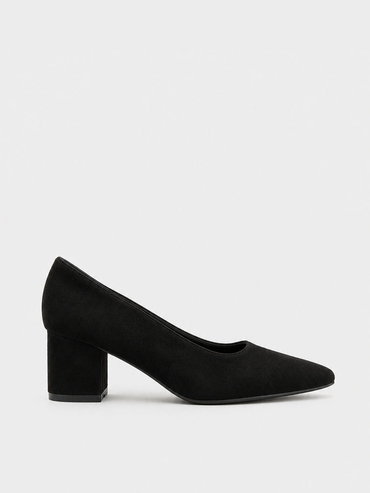 Décolleté Tacco Largo - TA2631 - nero (vista laterale)
