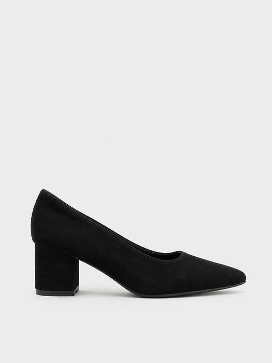 Décolleté Tacco Largo - TA2631 - nero (vista laterale)