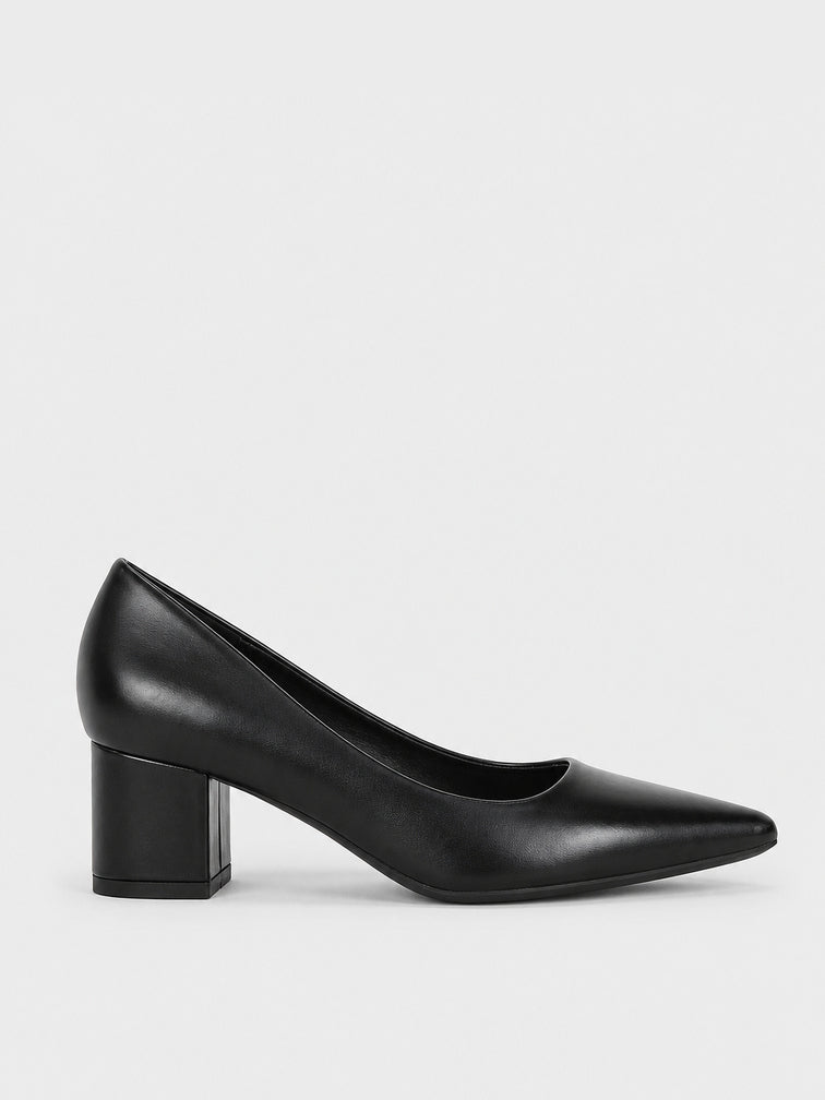 Décolleté Tacco Largo - TA2631 - nero PU