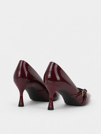 Décolleté Doppia Fibbia - TA2632 - bordeaux