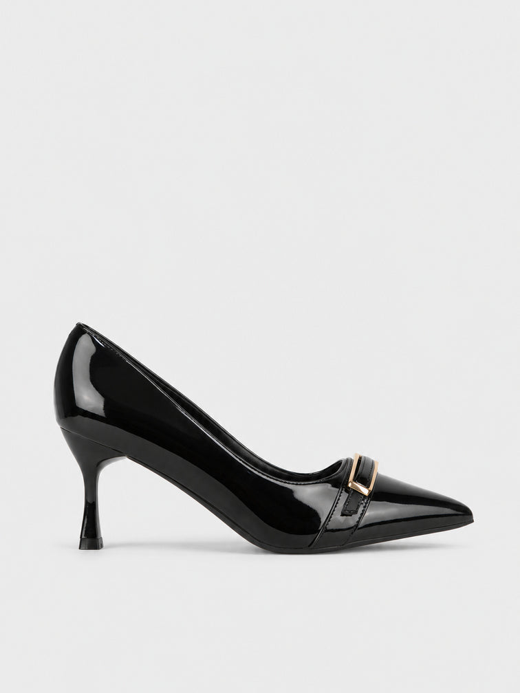 Décolleté Fibbia Gioiello - TA2633 - nero (vista laterale)