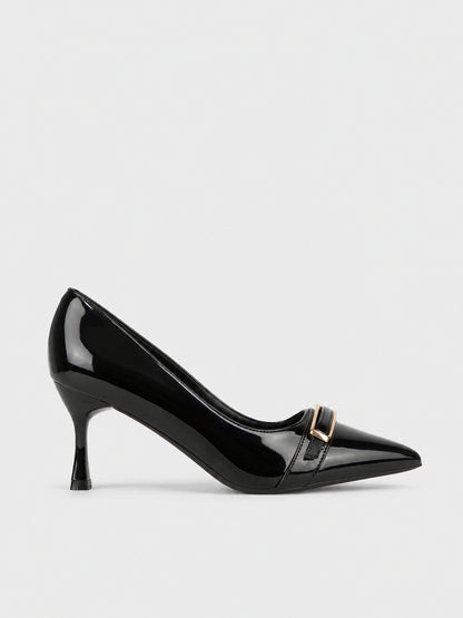 Décolleté Fibbia Gioiello - TA2633 - nero (vista laterale)
