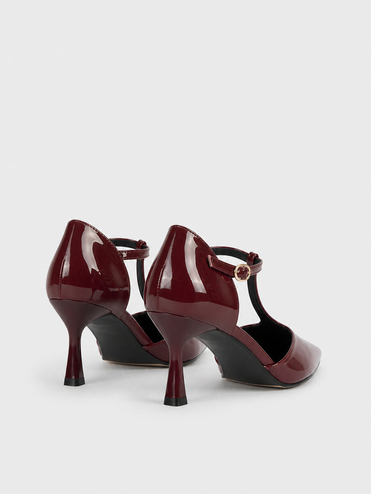 Décolleté Cinturino a T - TA2634 - bordeaux
