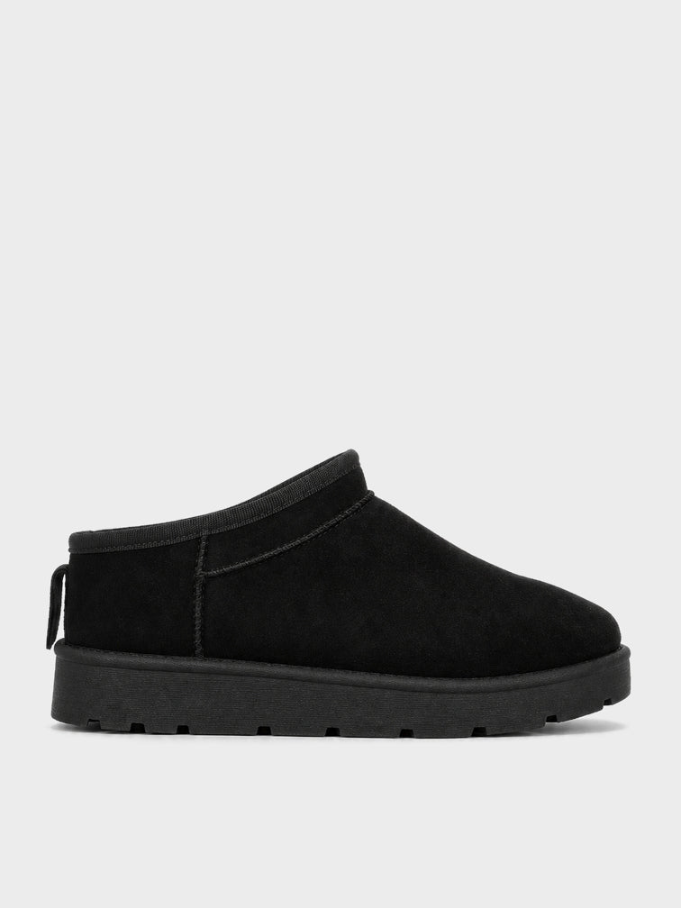 Ciabatta Pelo Platform - UG2601 - nero (vista laterale)