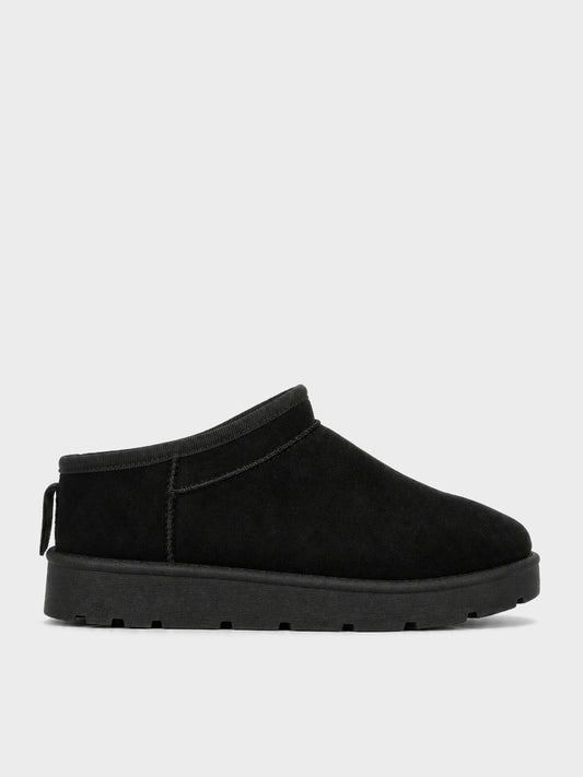 Ciabatta Pelo Platform - UG2601 - nero (vista laterale)