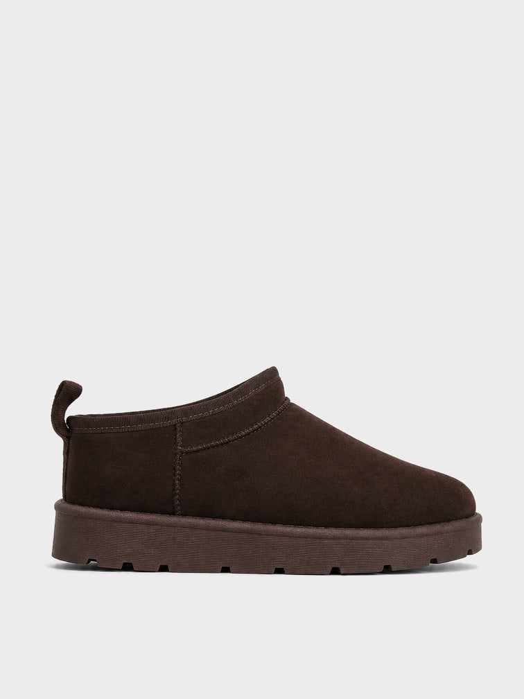 Ciabatta Pelo Platform - UG2601 - marrone (vista laterale)