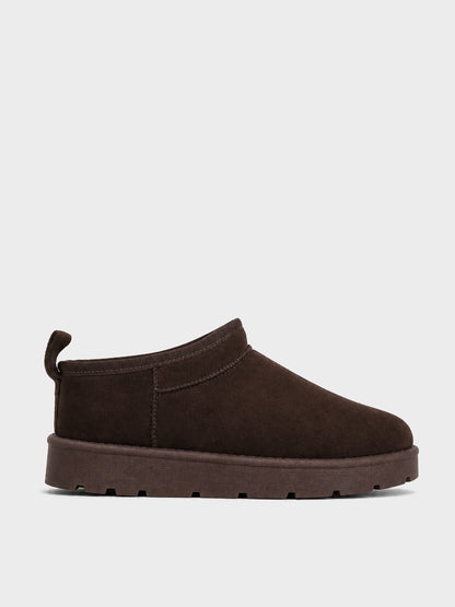 Ciabatta Pelo Platform - UG2601 - marrone (vista laterale)