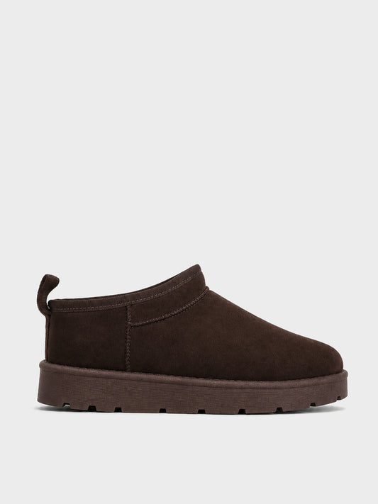 Ciabatta Pelo Platform - UG2601 - marrone (vista laterale)