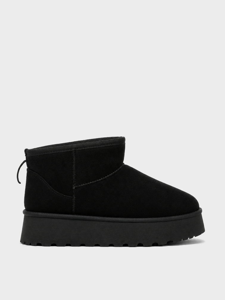Stivaletto Pelo Platform - UG2603 - nero (vista laterale)