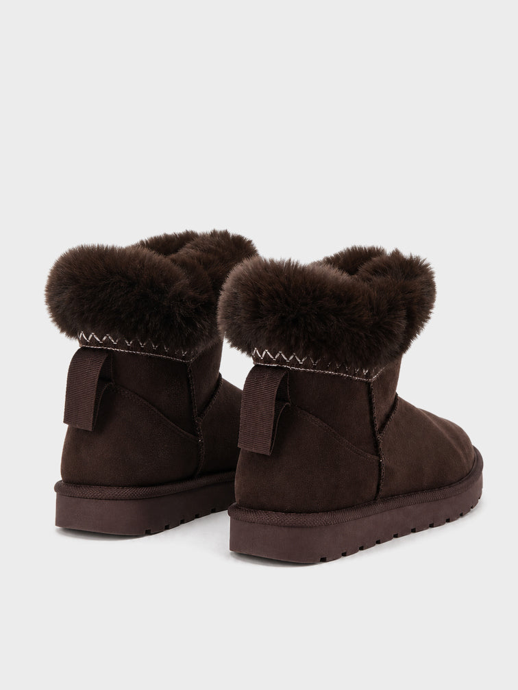 Stivaletto Pelo con Risvolto - UG2605 - marrone