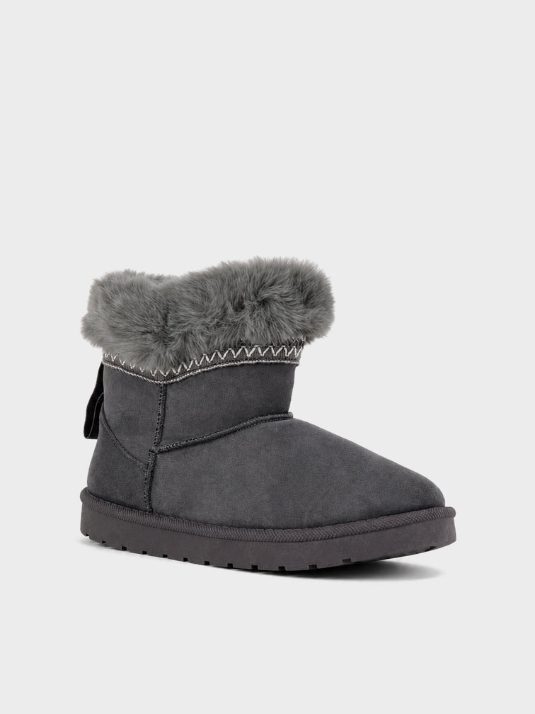 Stivaletto Pelo con Risvolto - UG2605 - grigio