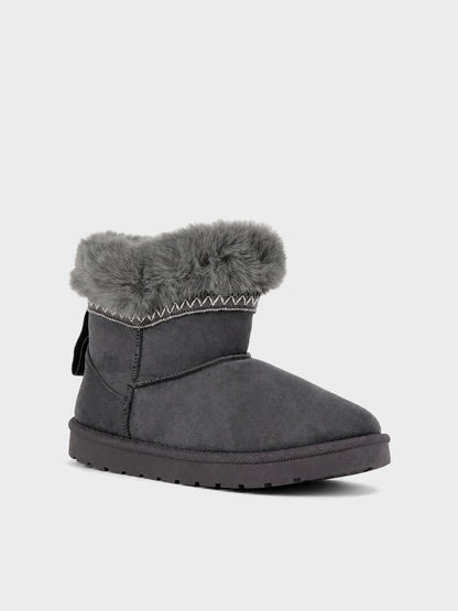 Stivaletto Pelo con Risvolto - UG2605 - grigio