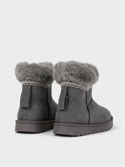 Stivaletto Pelo con Risvolto - UG2605 - grigio