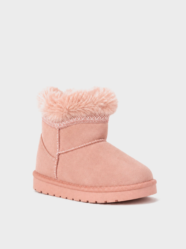 Stivaletto Pelo con Risvolto - UG2605 - rosa