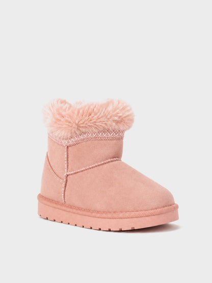 Stivaletto Pelo con Risvolto - UG2605 - rosa