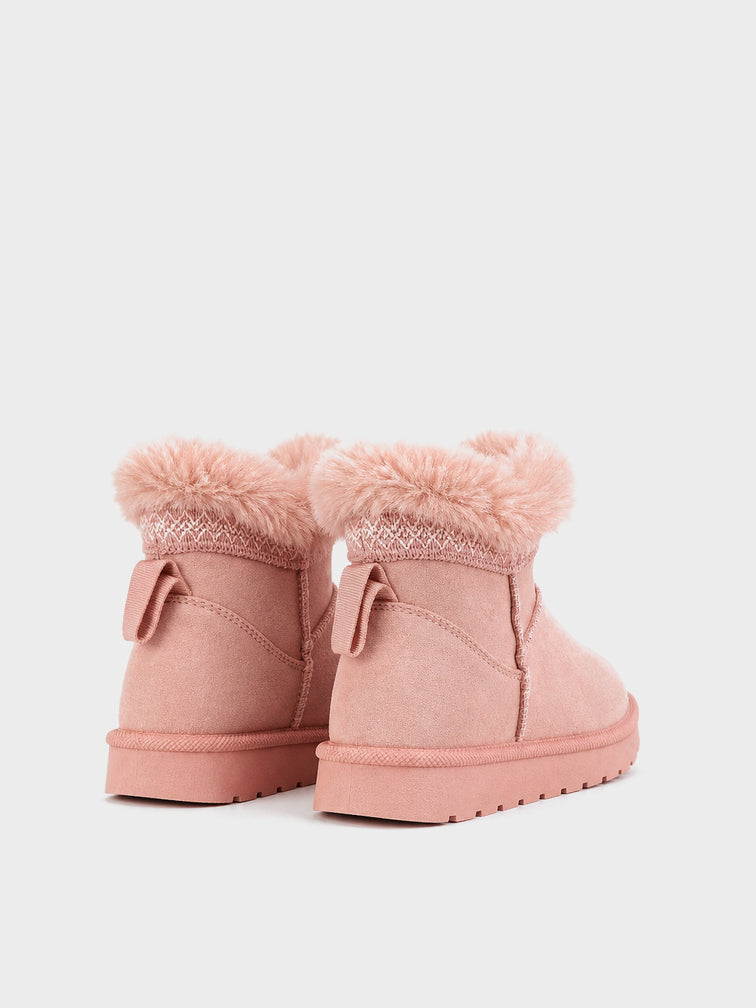 Stivaletto Pelo con Risvolto - UG2605 - rosa